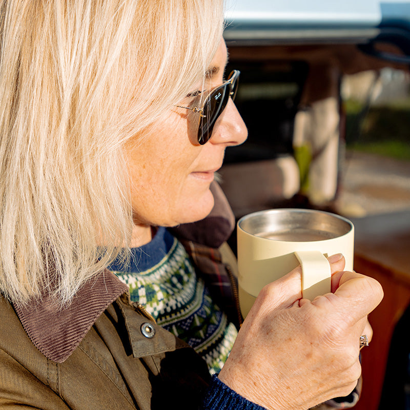 12oz-rise-mug-w1 12oz_rise_coffee_mug_wax_yellow_woman_drink_closeup_square.jpg