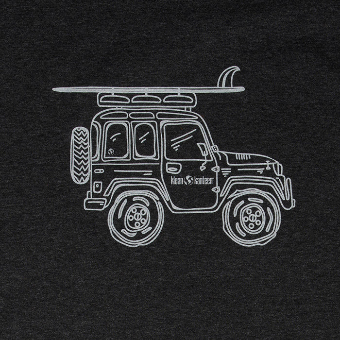 adventure-vehicle-t-shirt-b6 klean_shirt_jeep_front_closeup_lifestyle.jpg